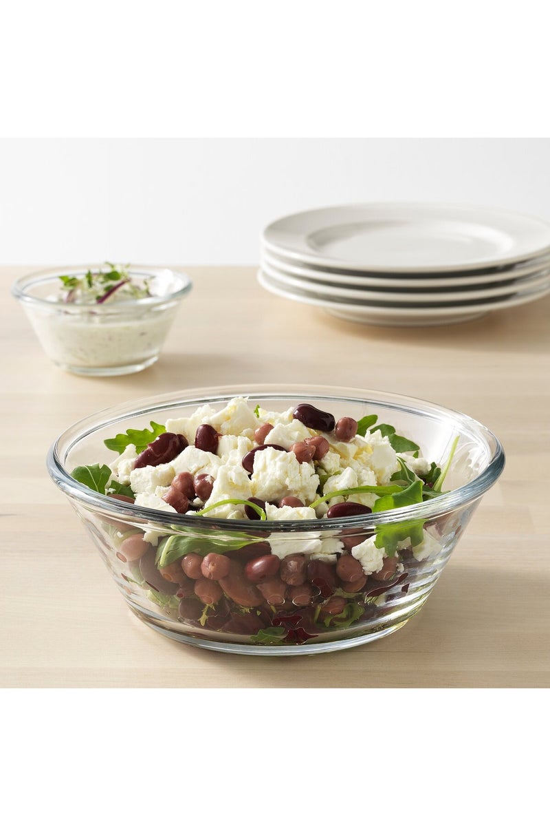 VARDAGEN Serving bowl, clear glass, 20 cm - Image 3