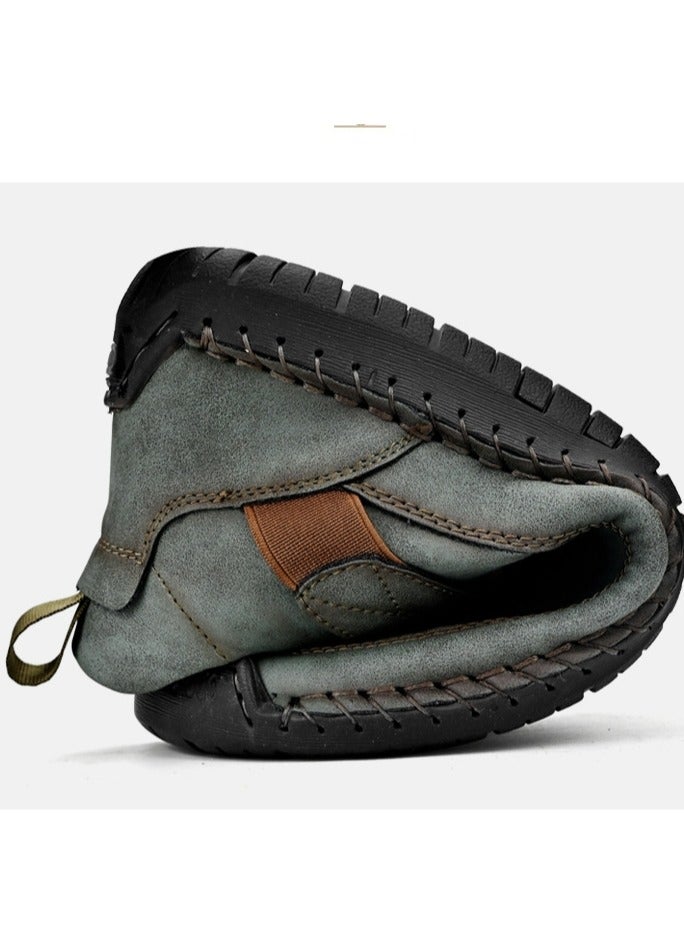 Men's Mid Size Outdoor Casual Shoes, Work Clothes, Sewn Men's Shoes - Image 2