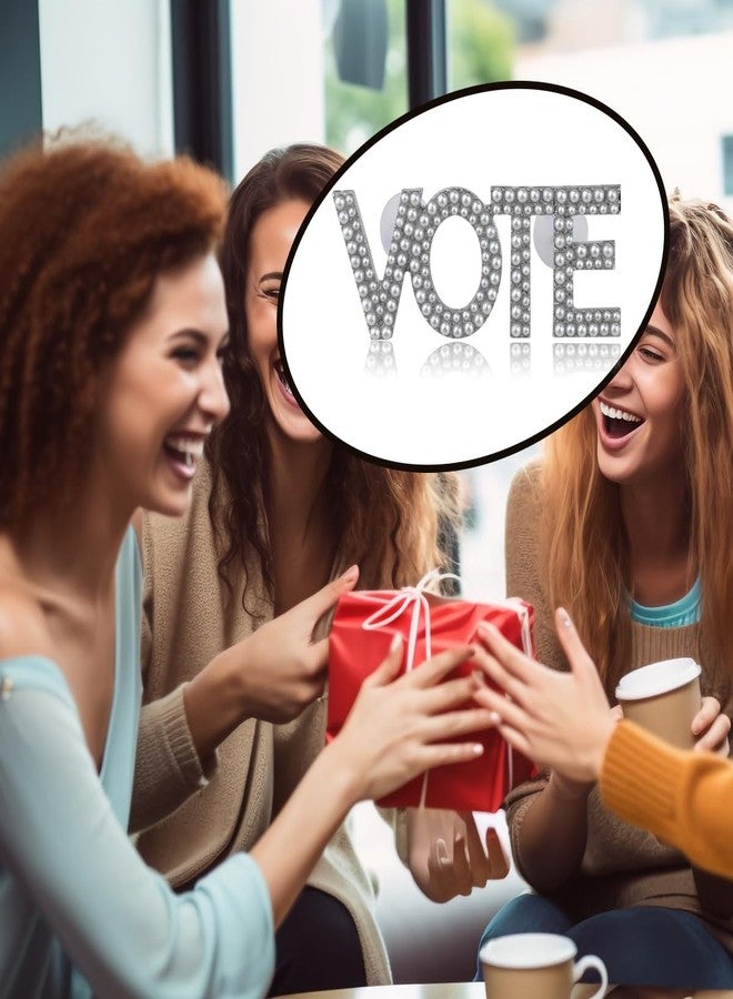 Zuo Bao 1938 Sisterhood Gift Pink And Blue Charm Adjustable Bracelet Sorority Gift for Women (VOTE-White) - Image 5