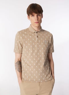 U.S. Polo Assn. BASE. بولو أسان. كاكي فاتح قميص بولو عادي للرجال جيرونا  - Image 5