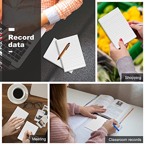 PINJINGPRO 10 Pack Note Pads Small 4x6 Inch Lined Writing Memo Pads Refills Scratch Pads with 50 Sheets Each Pad Narrow Ruled Mini Pocket Notebook Writing Pads of Paper for Daily Work Planning and Organization - Image 5