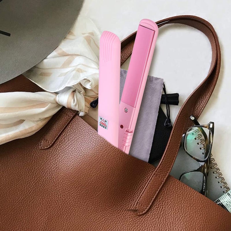 Betued Mini Curling Iron  Mini Dual Purpose Curling Iron  Mini Straightener  2 in 1 Ceramic Flat Iron Tourmaline Plate Curler Beauty Heating Curler Professional Hair Styling Tool () - Image 4