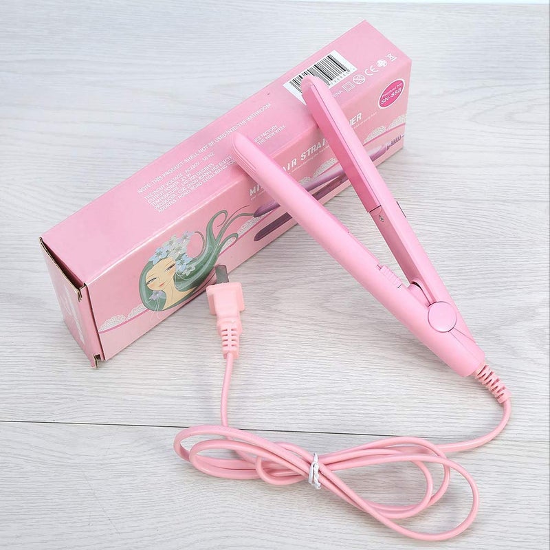 Betued Mini Curling Iron  Mini Dual Purpose Curling Iron  Mini Straightener  2 in 1 Ceramic Flat Iron Tourmaline Plate Curler Beauty Heating Curler Professional Hair Styling Tool () - Image 5