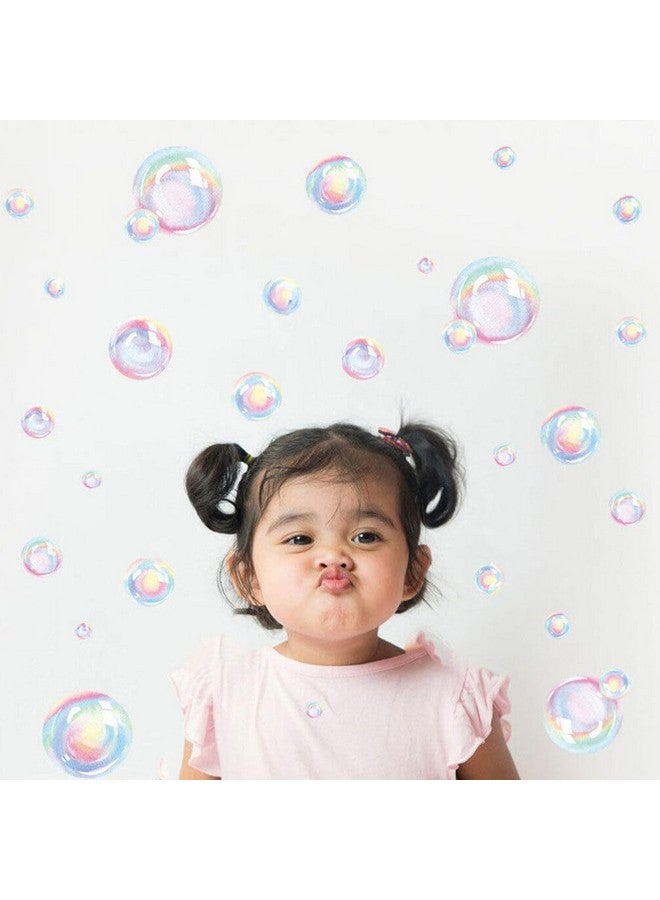 Uonlytech Bubble Wall Decal Stickers, Under The Sea Birthday Party Decor Colour Bubble Ocean Background Water Bath Decor for Mermaid Baby Shower - Image 4