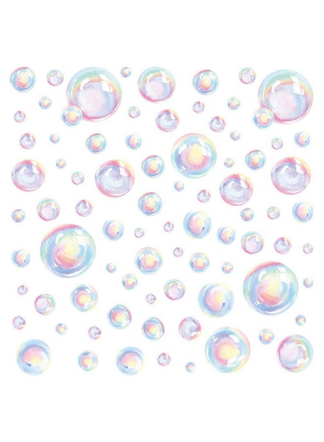 Uonlytech Bubble Wall Decal Stickers, Under The Sea Birthday Party Decor Colour Bubble Ocean Background Water Bath Decor for Mermaid Baby Shower - Image 1