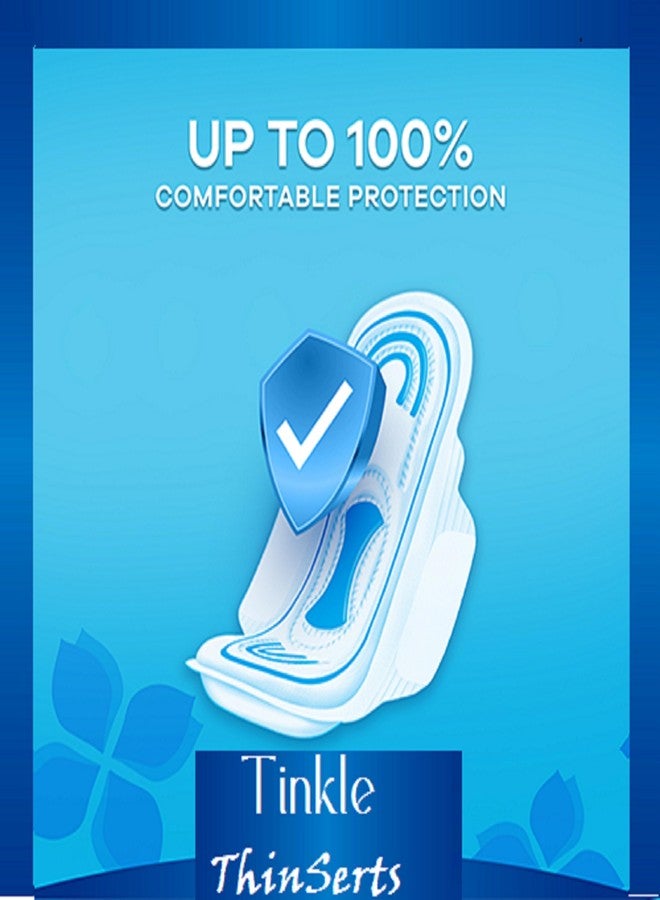 Tinkle Ultra Comfort Sanitary Pads for Women, Regular (240mm) | Organic Cotton Ultra Thin Pads | Super Absorbent, Leak-Proof | Rash-Free, Cottony Soft | Pack of 28 - Image 4