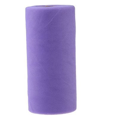 BHOOLU&GOOLU 26.7X15cm Colorful (Purple) Tissue Tulle Roll Spool Craft Wedding Party Decoration - Image 1