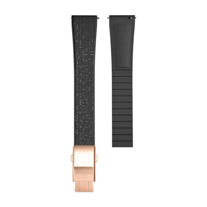 Bluejw Quick Release FKM Rubber Watch Strap 18mm 20mm 21mm 22mm - Premium Waterproof Replacement Band for Tissot & Omega Watches - Image 1