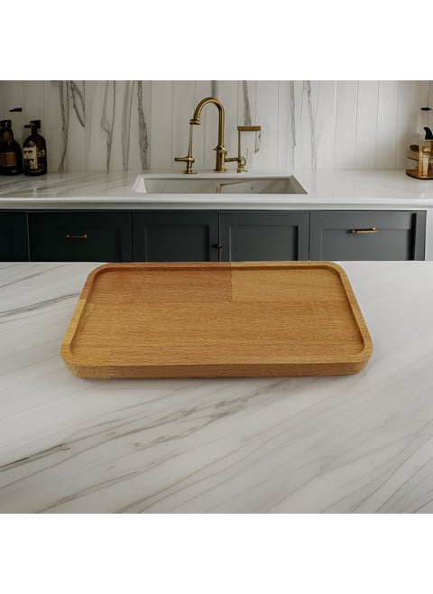 Royal Gift 22x11cm Rectangular Model Wooden Oil Can Base, Spice, Presentation Stand, Multi-Purpose Kitchen Plate