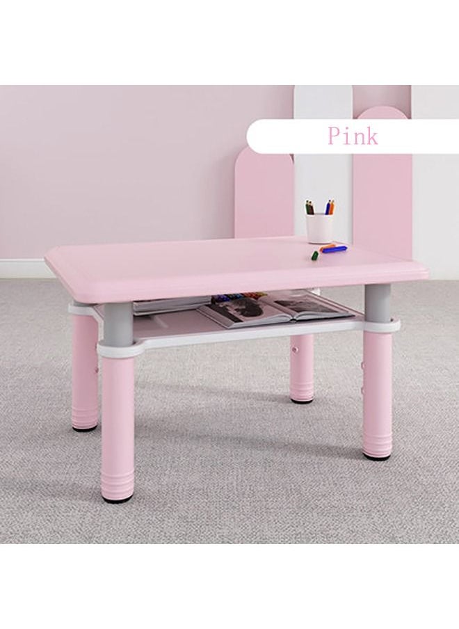JSAITOYS - Height Adjustable Kids Drawing Study Table And Chair Set - Image 1