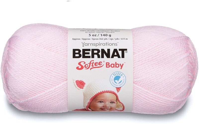 Bernat Softee Baby Pink Yarn - 3 Pack of 141g/5oz - Acrylic - 3 DK (Light) - 362 Yards - Knitting/Crochet - Image 2