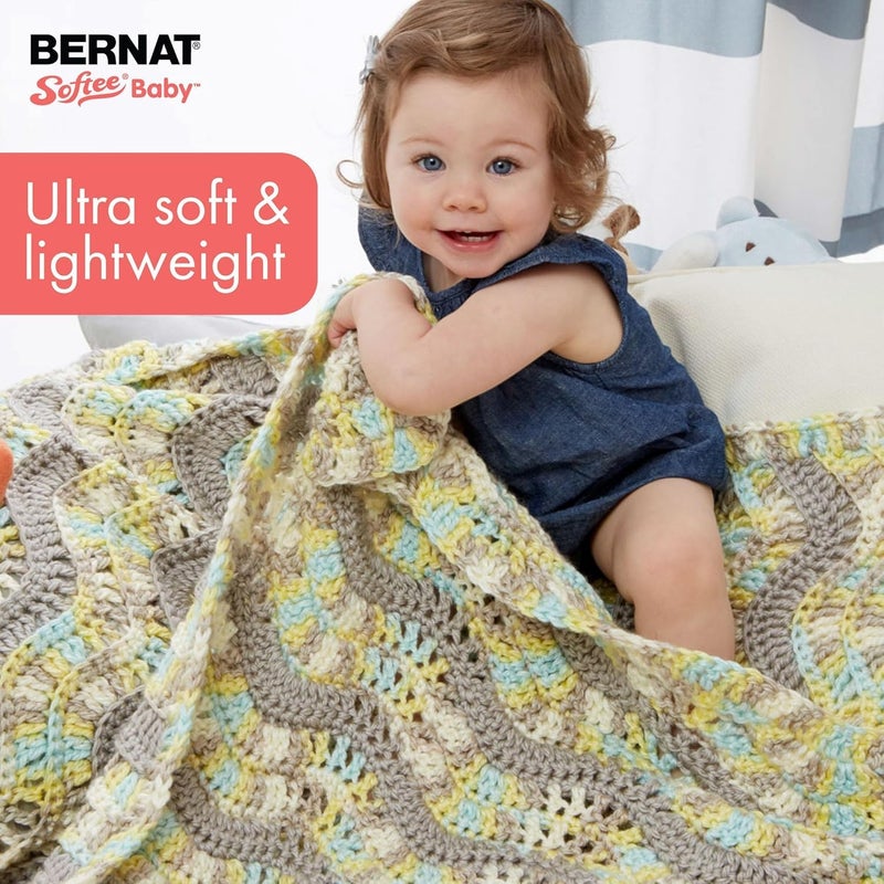 Bernat Softee Baby Pink Yarn - 3 Pack of 141g/5oz - Acrylic - 3 DK (Light) - 362 Yards - Knitting/Crochet - Image 3
