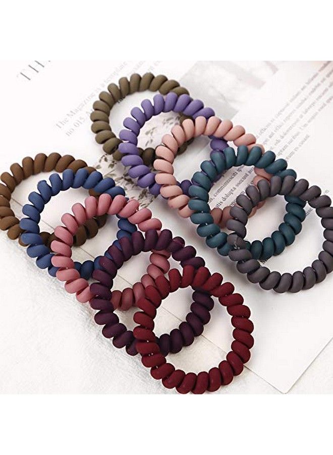 FAVELA Telephone Wire Elastic Hair Bands For Girls Headwear Ponytail Holder Rubber Bands Women Hair Accessories(Rainbow Color)Women - Image 4