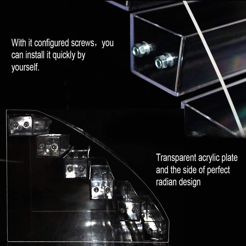 GOTOTOP - Durable Acrylic Nail Polish Display Stand Holder Cosmetic Makeup Clear Varnish Spec upgraded improved quality - Image 4