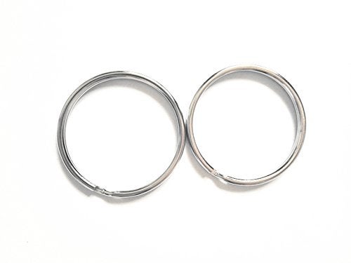 INNETOC 50 Pcs - 38mm 1.5" Round Edged Split Key Chain Ring Connector Keychain Keyring - Image 1