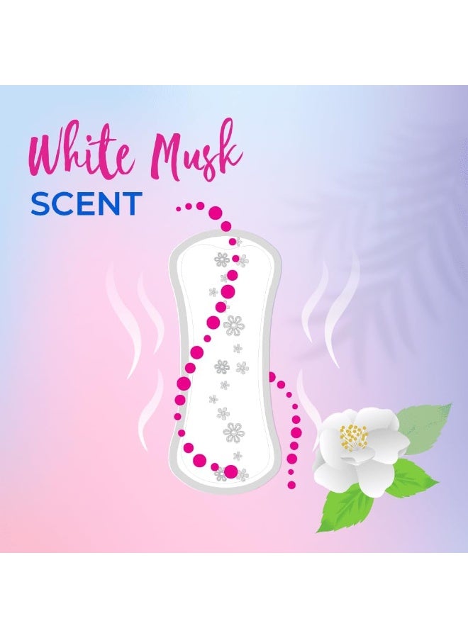 فريش دايز فوط صحية يومية طويلة معطرة برائحة المسك الأبيض، مرنة وناعمة للغاية، (52+20مجانا)  72 فوطة - Image 3