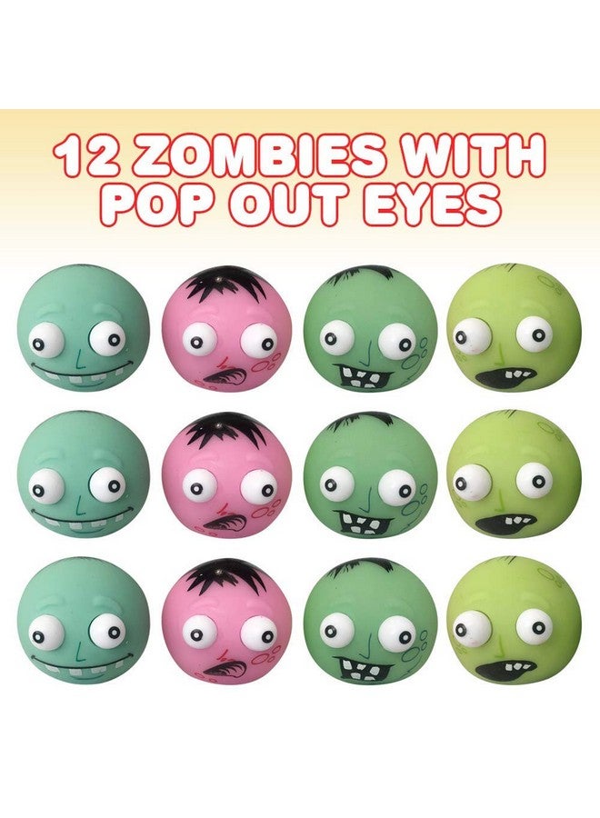 ArtCreativity Zombie with Pop Out Eyes, Set of 12, Fun Squeezy Stress Relief Toys for Kids, Halloween Party Favors and Non-Candy Trick or Treat Supplies, Birthday Goodie Bag Fillers - Image 2