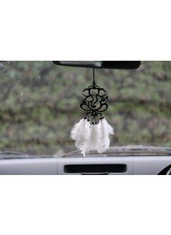 NovaSpire Acrylic Ganesha Car Hanging Dream Catcher for Car Car Mirror Hanging Accessories Interior Ganesha Hanging for Car Car Decoration Accessories Ganesha1PcsDn1 Black  - Image 3