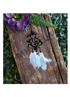 NovaSpire Acrylic Ganesha Car Hanging Dream Catcher for Car Car Mirror Hanging Accessories Interior Ganesha Hanging for Car Car Decoration Accessories Ganesha1PcsDn1 Black  - Image 4