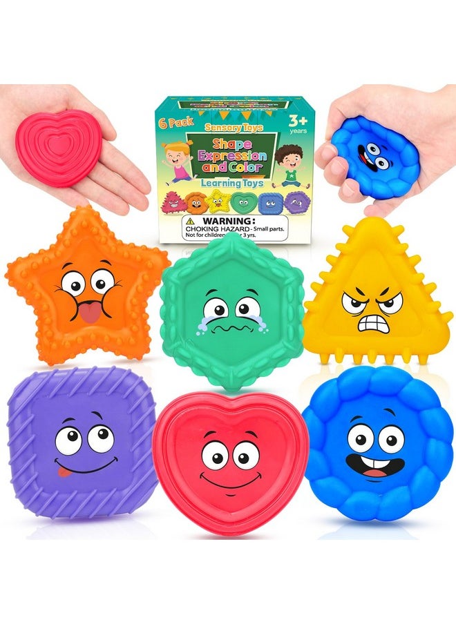 SMALL FISH - Sensory Toys For Kids Toddlers Social Emotional Feelings Toys For Special Needs Texture Shapes Learning Tactile Toy Preschool Classroom Must Haves Calm Down Sensory Toys For Autistic Children - Image 1