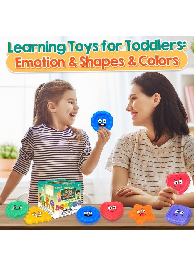 SMALL FISH - Sensory Toys For Kids Toddlers Social Emotional Feelings Toys For Special Needs Texture Shapes Learning Tactile Toy Preschool Classroom Must Haves Calm Down Sensory Toys For Autistic Children - Image 1