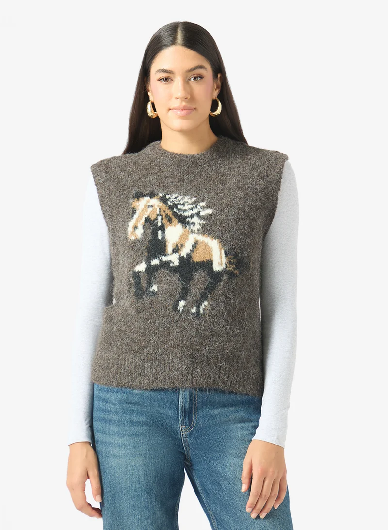 Vero Moda Arianna Sleeveless Crew Neck Pullover Sweater