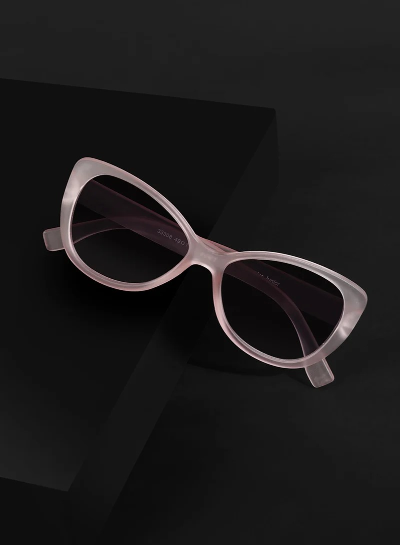 Woggles Skyray Transparent Pink Aviator Kids Sunglasses