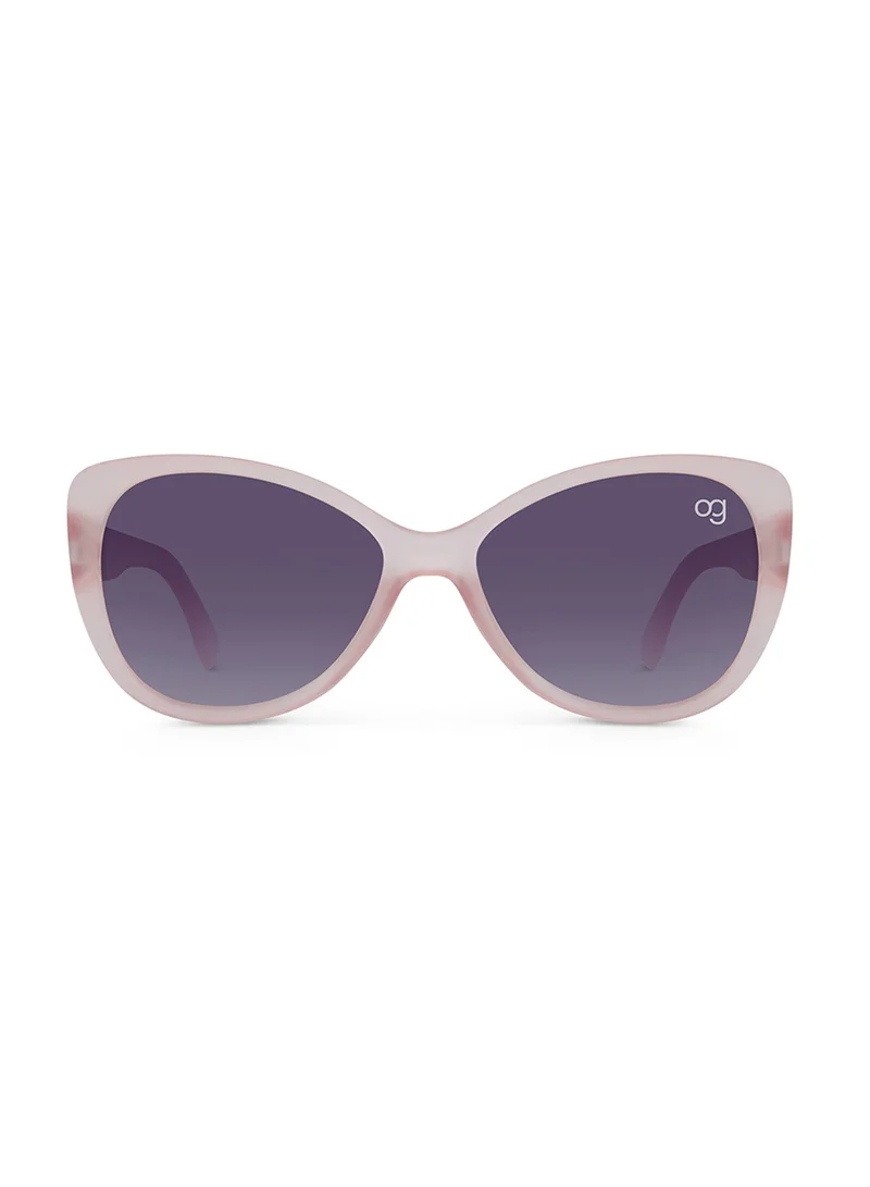Woggles Skyray Transparent Pink Aviator Kids Sunglasses