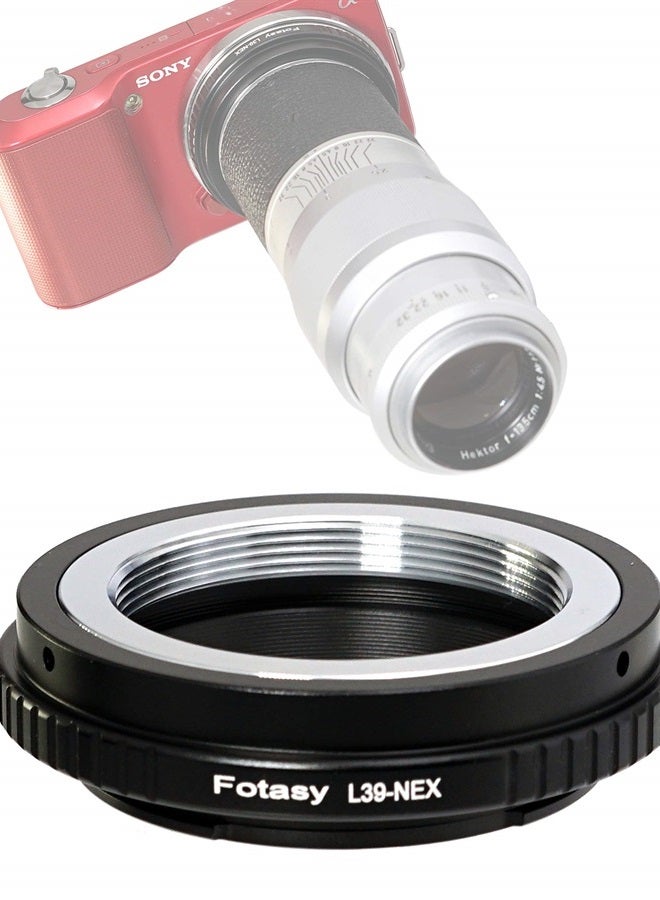 محول عدسة لايكا M39 نحاسي قابل للتعديل إلى E Mount، LTM 39mm E-Mount، متوافق مع سوني a7 a7R a7s II III IV a9 a7c Alpha 1 a6600 a6500 a6400 a6300 a6100 a6000 a5100 a5000 a3500 ZV-E10