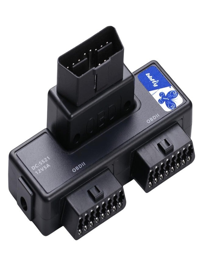 bbfly OBDII Splitter with Rotatable Male Port, B33 1 Male Splitter to 2 Female J1962 Adapter (1 PACK) - Image 1