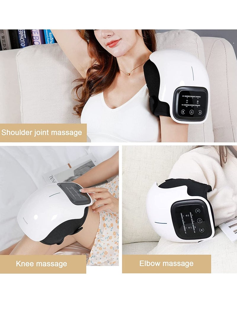 Knee Massager with Infrared Heating Pad and 3 Temperature Adjusters,Lightweight and Durable,No Box Spring Needed