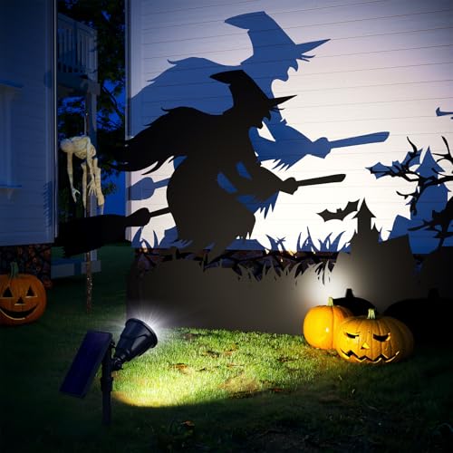 ROSHWEY Solar Spot Lights Outdoor - 600LM Spotlights Waterproof Outside Flood Lighting for Driveway Backyard Patio Garden Landscape Deck Garage (Cool White, 2 Pack) - Image 2