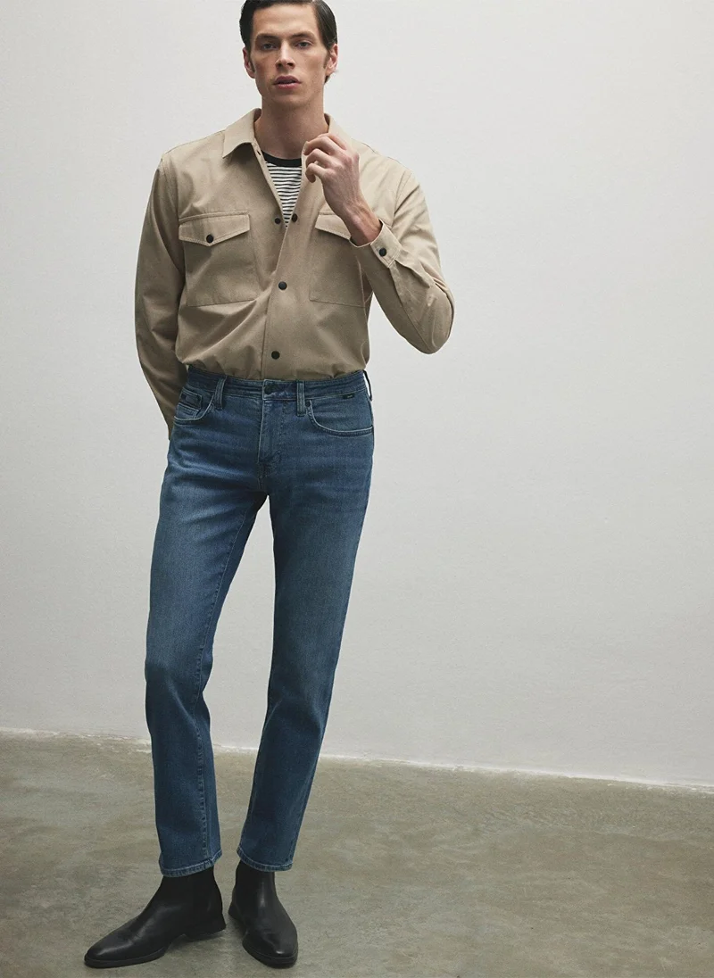 مافي بنطال جينز "مارتن" بلون متدرّج فاتح، مجموعة ماڤي بلاك