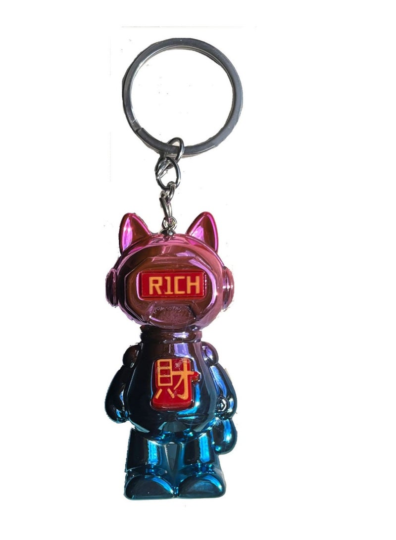 Metal Multi colour MedalKeychain