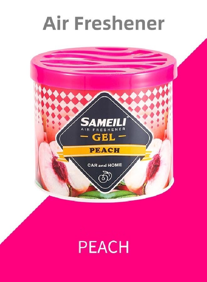 SAMEILI Air Freshener -Solid Perfume-Peach Scent- Odor Eliminator - Gel Scent Freshener - Room Closets Bathrooms Car - Image 1