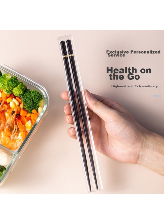 YIJUKE Yijuke [with Storage Box] -style Portable Chopsticks, One Pair Per Person, Personal Storage Box, Chopsticks For Students And Adults  - Image 4
