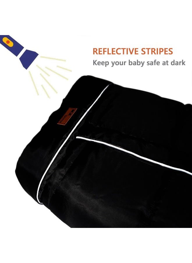 KZ Dotnz Winter Warm Stroller Footmuff, Waterproof Baby Stroller Bunting Bag, Centre and Botton Open for Easy in&Out, Universal Fit All Strollers, Pram - Image 5