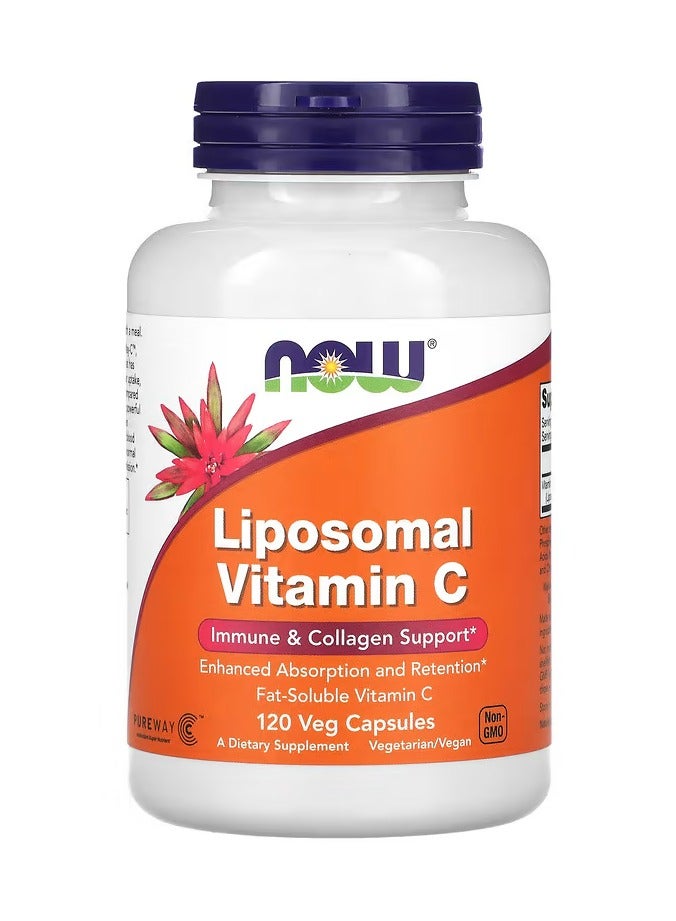 ناو فيتامين ج ، 120 كبسولة نباتية (500 ملجم لكل كبسولة)