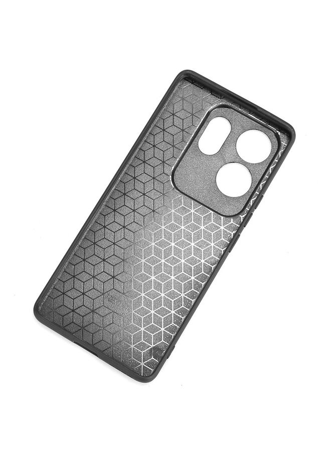 زبون جراب لهاتف Infinix Zero 30 4G مع حقيبة خياطة بنمط بقرة - Image 5