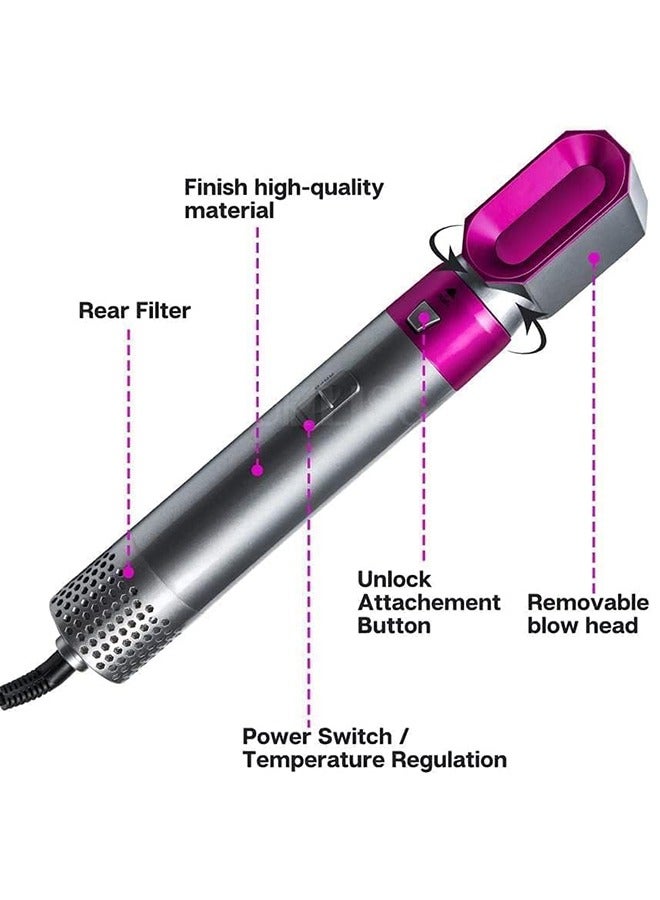 Arabest [5 in 1] Blower Brush & Air Styler, [110,000 RPM] High Speed Ionic Hair Dryer, Quick Dry, with Self-Wrap Curler, Volumizing, Smooth - Image 4