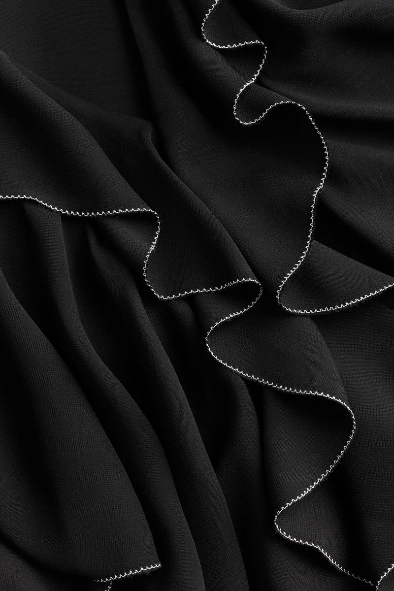 اتش اند ام فستان فيسكوز بحواف مكشكشة