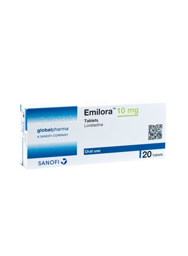 Emilora 10mg Tablets 20s | Antihistamine Allergy Relief |