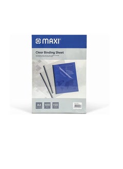 Maxi Pack Of 100Pcs Clear Binding Cover A4-150 Micron  - Image 2
