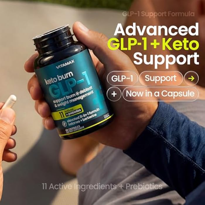 Vitamax GLP-1 Support Supplement for Weight Loss & Fat Burner for Women & Men – Ketone Metabolism Support with BHB Ketones, ACV, Berberine, Polyphenols & Prebiotics for Appetite, Digestion & Cravings - Image 4