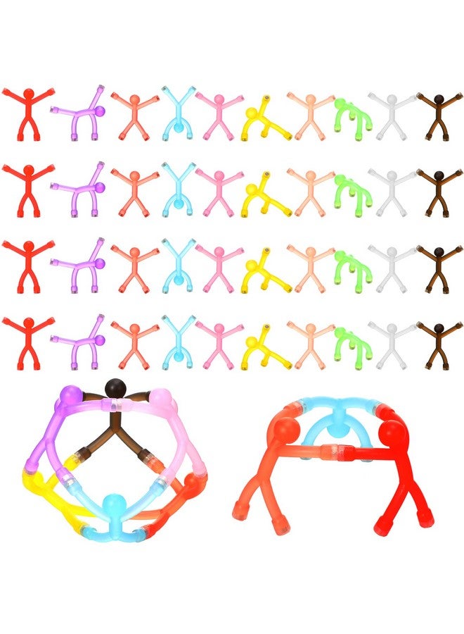 Jerify 60 Pieces Fridge Magnets Humanoid Cute Men Colorful Refrigerator Magnetic Toys for Kids Translucent Magnetic Magnets for Adults Lockers, Fridge, Office, Whiteboard Decoration - Image 1