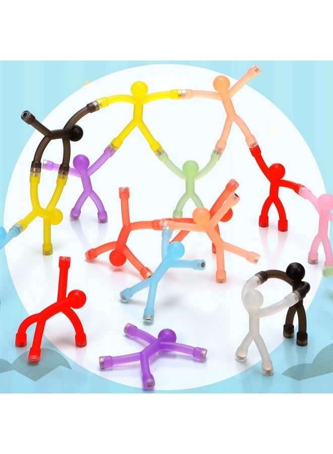 Jerify 60 Pieces Fridge Magnets Humanoid Cute Men Colorful Refrigerator Magnetic Toys for Kids Translucent Magnetic Magnets for Adults Lockers, Fridge, Office, Whiteboard Decoration - Image 4