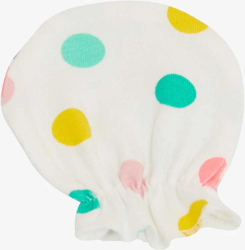 بريز Newborn Baby Gloves Colorful Polka Dots White