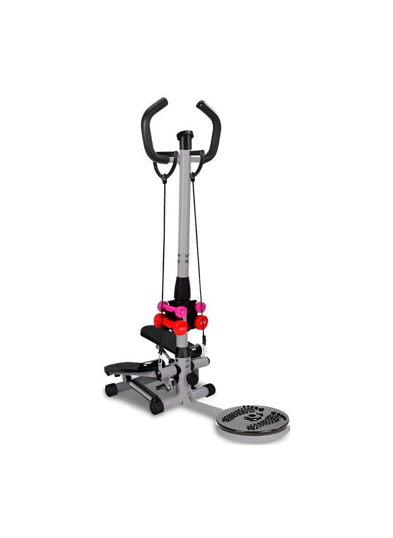 أتش برو HM Sports Stepper مع لوحة ملتوية ودمبل | معدات تمرين لكامل الجسم  - Image 2