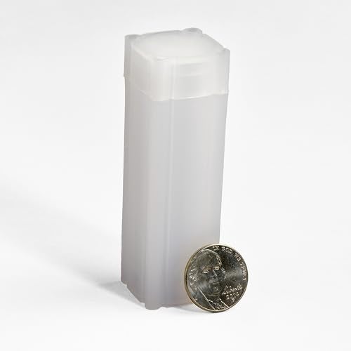 LIGHTHOUSE - Square Coin Tubes - Convenient Push Top, Virtually Unbreakable, Acid Free and Archival Quality - Coin Tubes for US Nickels, 100 Pack - Image 2