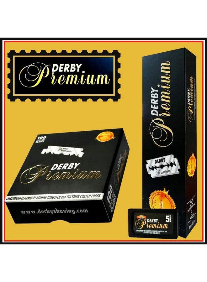 ديربي 500 شفرة حلاقة "Derby Premium" ذات الحافة الواحدة لشفرات الحلاقة المستقيمة - Image 5
